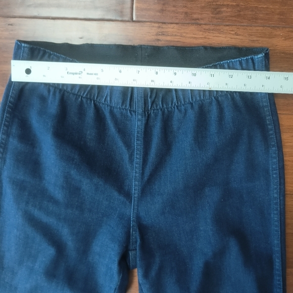 Soft Surroundings Boot Cut Pull-On Denim Jeggings Size S cotton/spandex - Picture 3 of 9